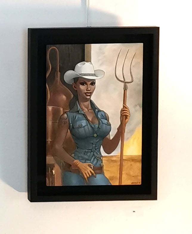 Tirage Dibond® numéroté "Alambic Cow Girl - ERZULIE" Format 30X20