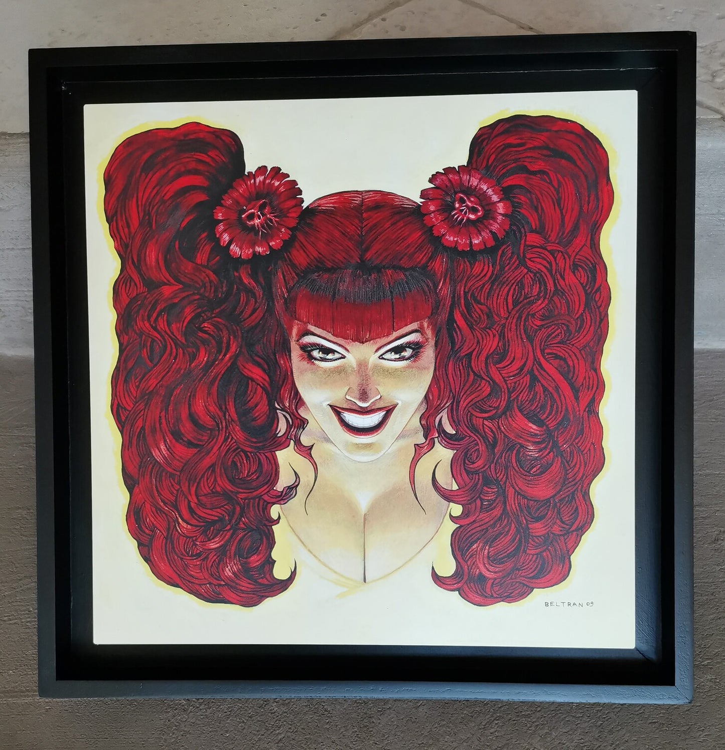 Tirage Dibond® numéroté "Feux capillaire" Format 30x30