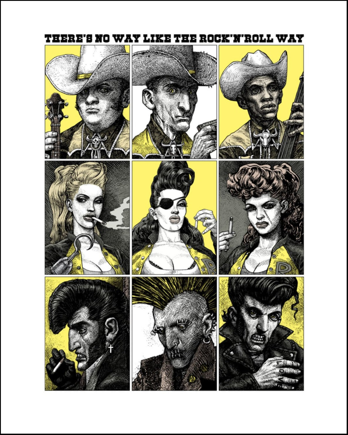 Tirage photo "There's no Way like Rock'n'Roll Way" Format 52X42