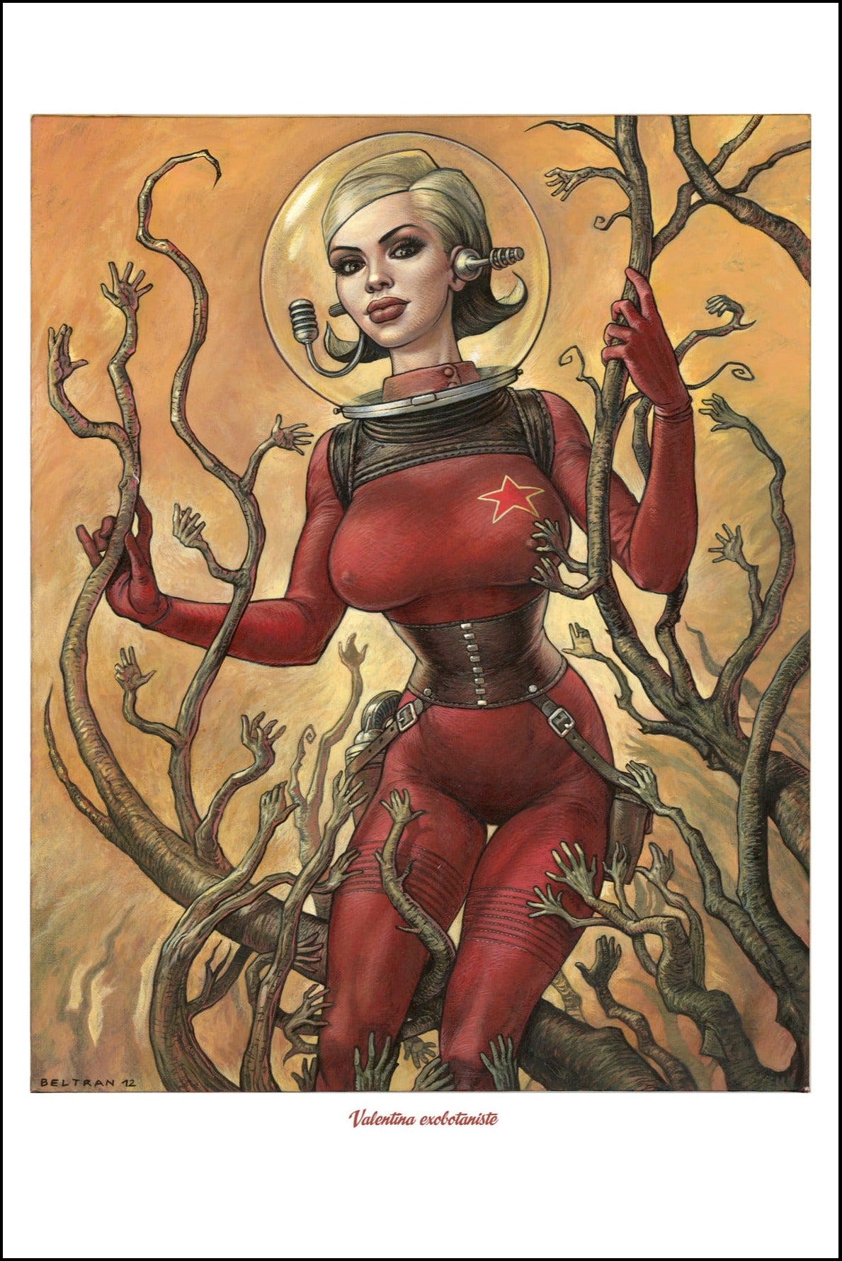 Tirage d'Art numéroté "Valentina exobotaniste" Format 60X40