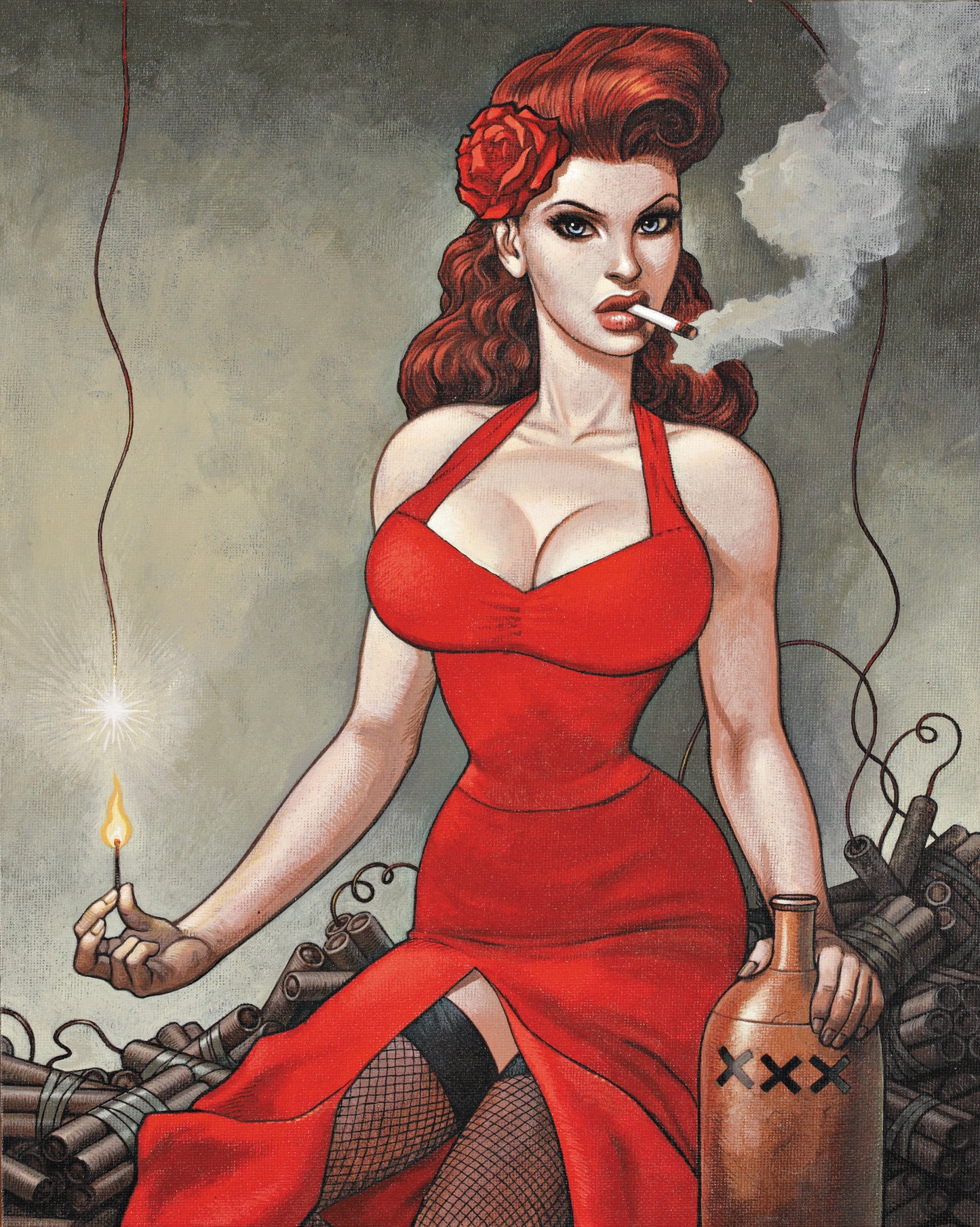 Tirage d'Art numéroté "Miss Dynamite" Format 50X40