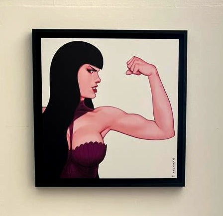 Tirage Dibond® numéroté "Girl Power" Format 40X40