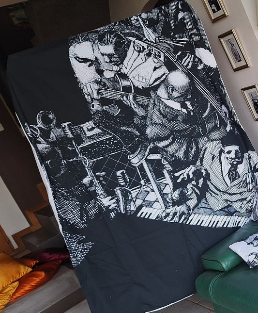 Housse de couette 'Night Jazz Jam" Taille 200X180