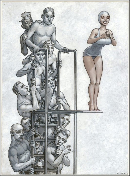 Tirage d'Art numéroté "La plongeuse" Format 40X50