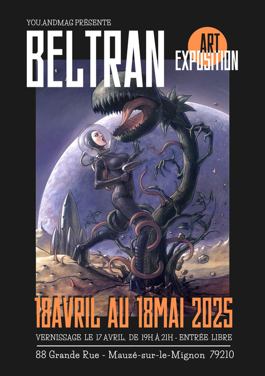 Affiche A3 de l'exposition du 18 avril 18 mai Mauzé sur le Mignon (La Rochelle)