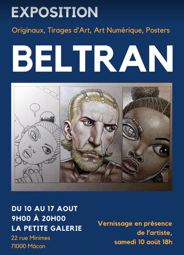Affiche A3 - ex2/3 de l'exposition du 10 au 17 aout 2024 à Macon